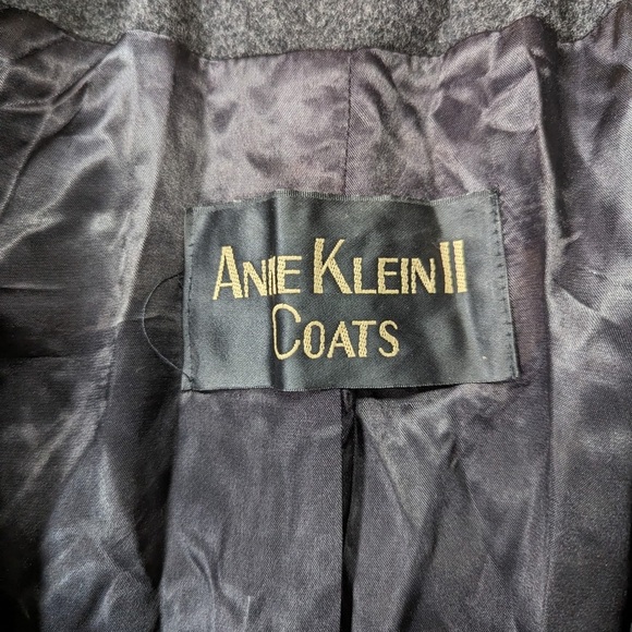 Vintage Anne Klein II Hooded Wool Coat with Waist Drawstring Size 12 - Picture 6 of 6